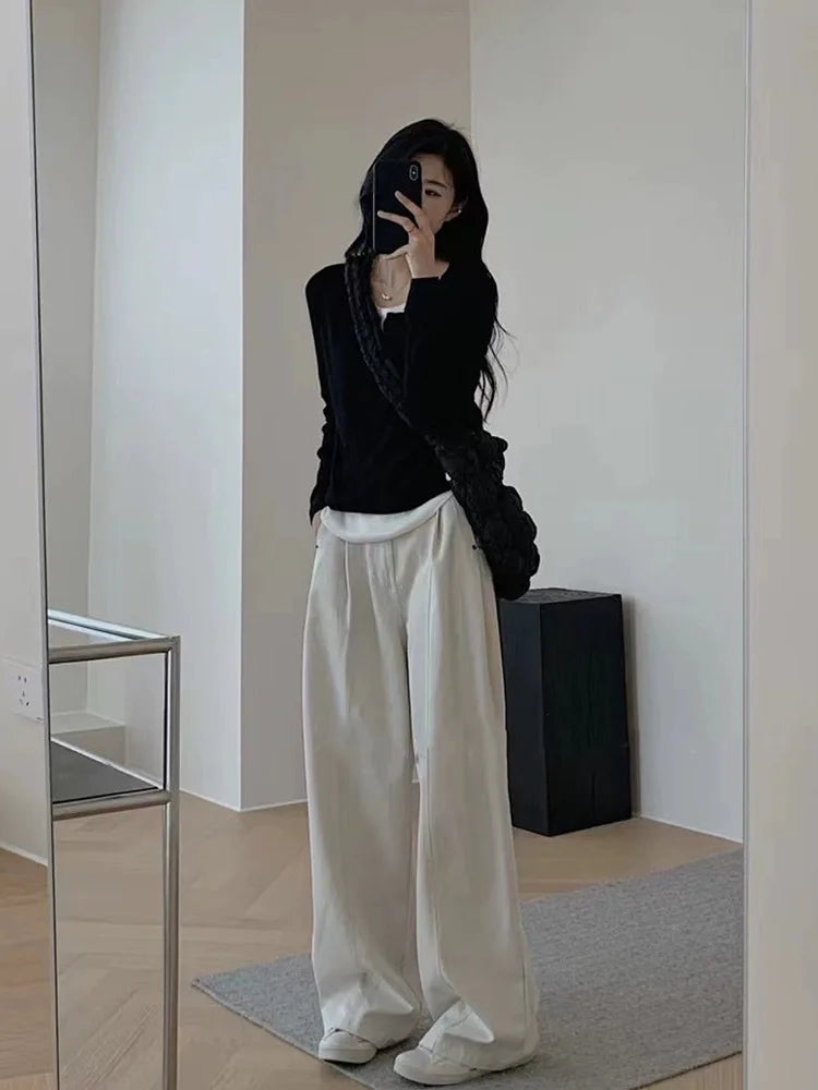 Y2K Patchwork Knit Top